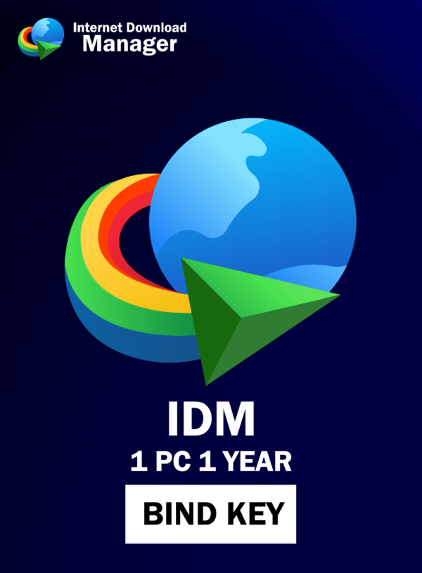 IDM Internet Download Manager Bind Key 1 PC 1 Year