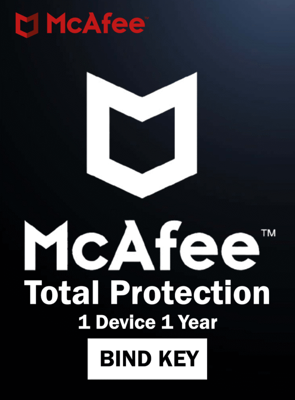 McAfee Total Protection Bind Key 1 Device 1 Year