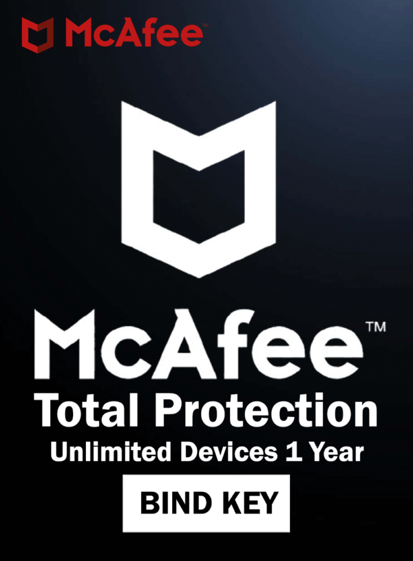 McAfee Total Protection Bind Key Unlimited Devices 1 Year
