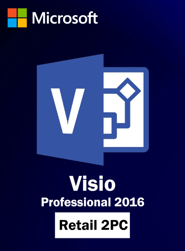 Visio Professional 2016 Retail Key 2 PC