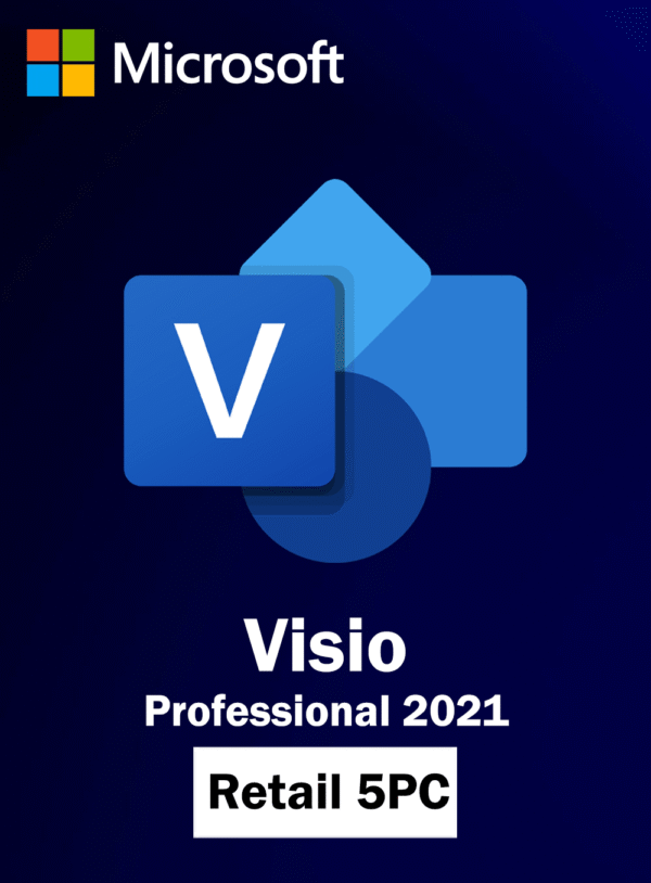 Visio Professional 2021 Retail Key 5 PC
